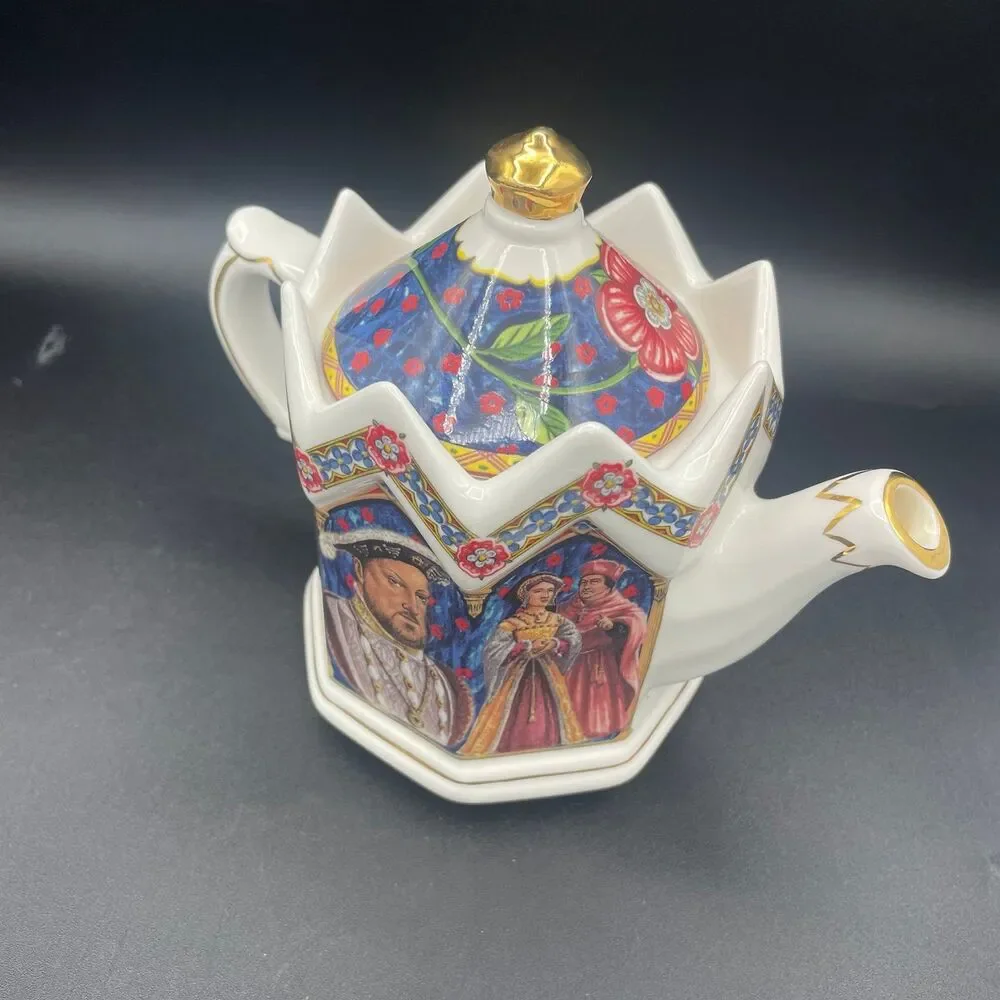 Vintage James Sadler King Henry VIII Kings & Queens Ceramic Teapot Spoon Rest